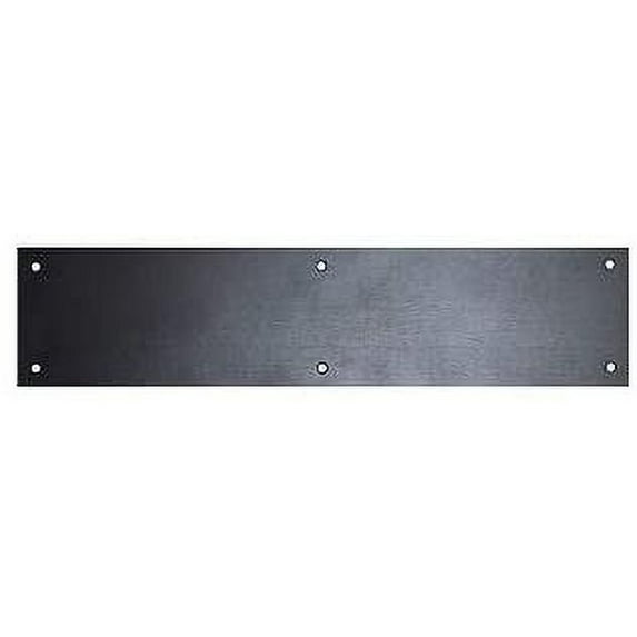 Don-Jo 90 Metal Kick Plate, Black, 32" Width x 10" Height, 3/64" Thick