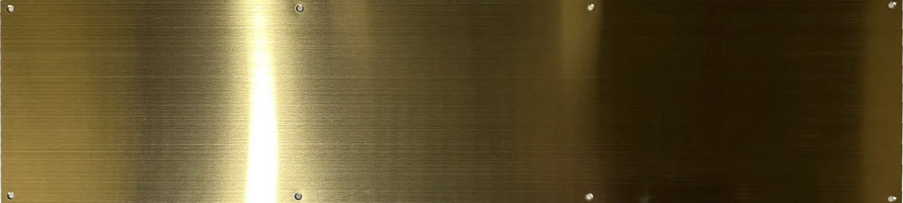 Don-Jo 90 Metal Kick Plate – Brass Tone Finish, 32 X 6 Inches, 3/64 Thick, Commercial Grade For Doors