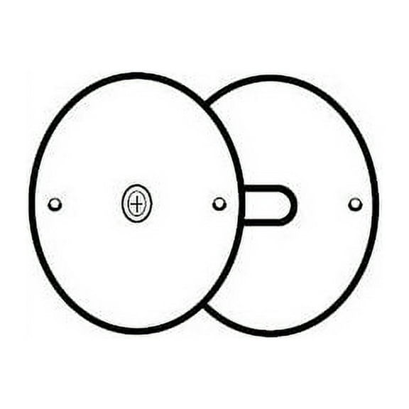 Don-Jo BF161PC Hole Filler Plate up to a 2-1/8" Hole Prime Coat Finish