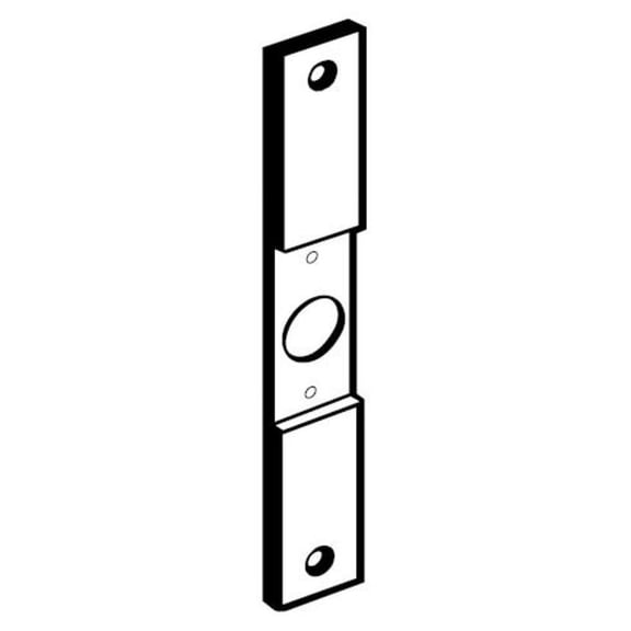Don-Jo CV86 1-1/4" x 8" Conversion Plate for 161 Cutout Prime Coat Finish