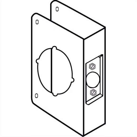 Don-Jo CW8110B Classic Wrap Around for Cylindrical Door Lock, Oil Rubbed Bronze Finish