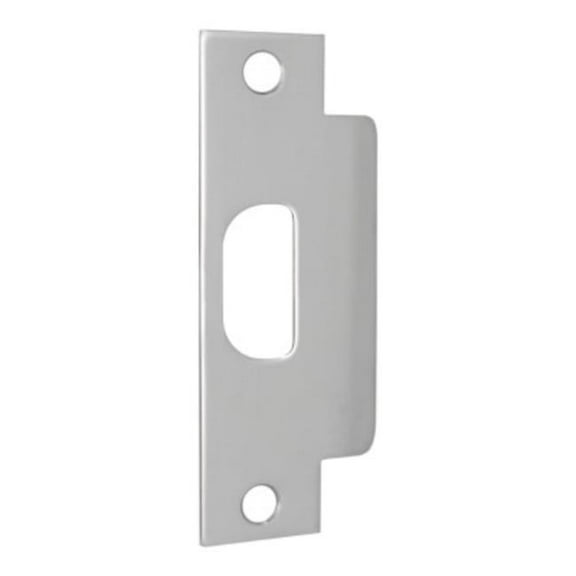 Don-Jo EH161630 ASA Strike with Extended Height Latch Hole To Accommodate for Fluctuations in Latch & Height Locations - Satin Stainless Steel Finish