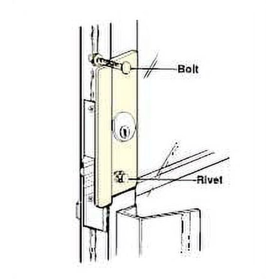 Don-Jo Lp-307 Latch Protector For Aluminum Entrance Doors - Silver