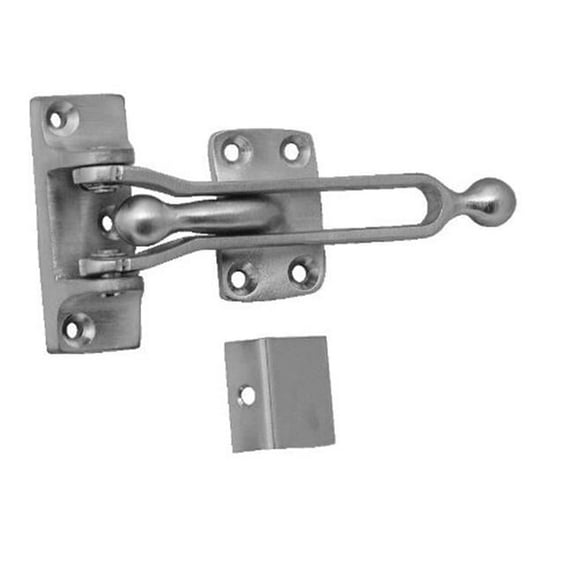 Don-Jo Manufacturing 1604-625 Bright Chrome Solid Brass Hotel Door Guard