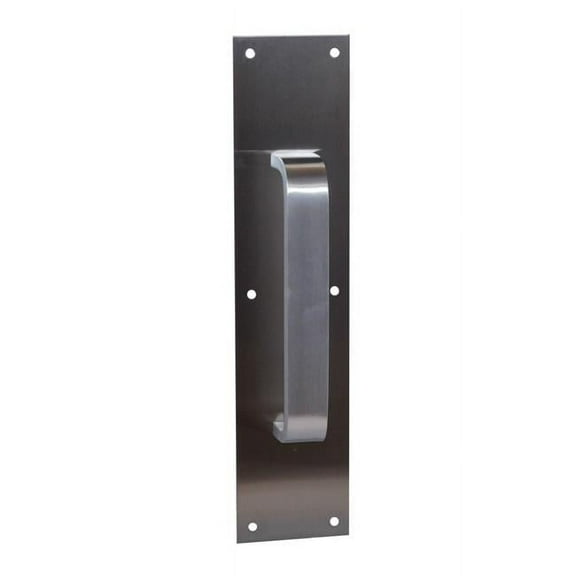 Don-Jo Manufacturing 7131-628 4. x 16 in. Aluminum Pull Plate with 8 in. CTC Flat Pull