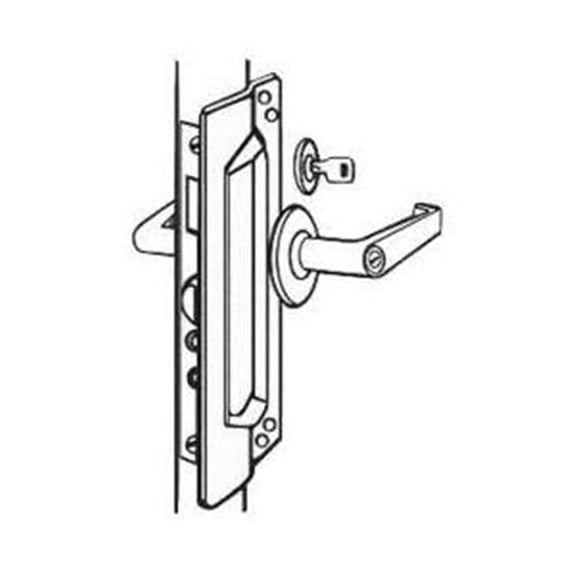 Don-Jo Manufacturing LP 207 -CP 7 ft. Chrome Plated Out Swing Latch Protector