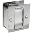 thumbnail image 1 of Don-Jo PDL101625 Square Privacy Pocket Door Lock Bright Chrome Finish, 1 of 2