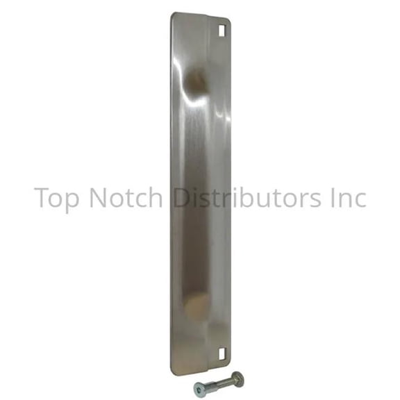 Don-Jo PMLP111EBF630 3 x 11 in. Pin Latch Protector for Outswing Doors with EBF Fasteners - Satin Stainless Steel Finish