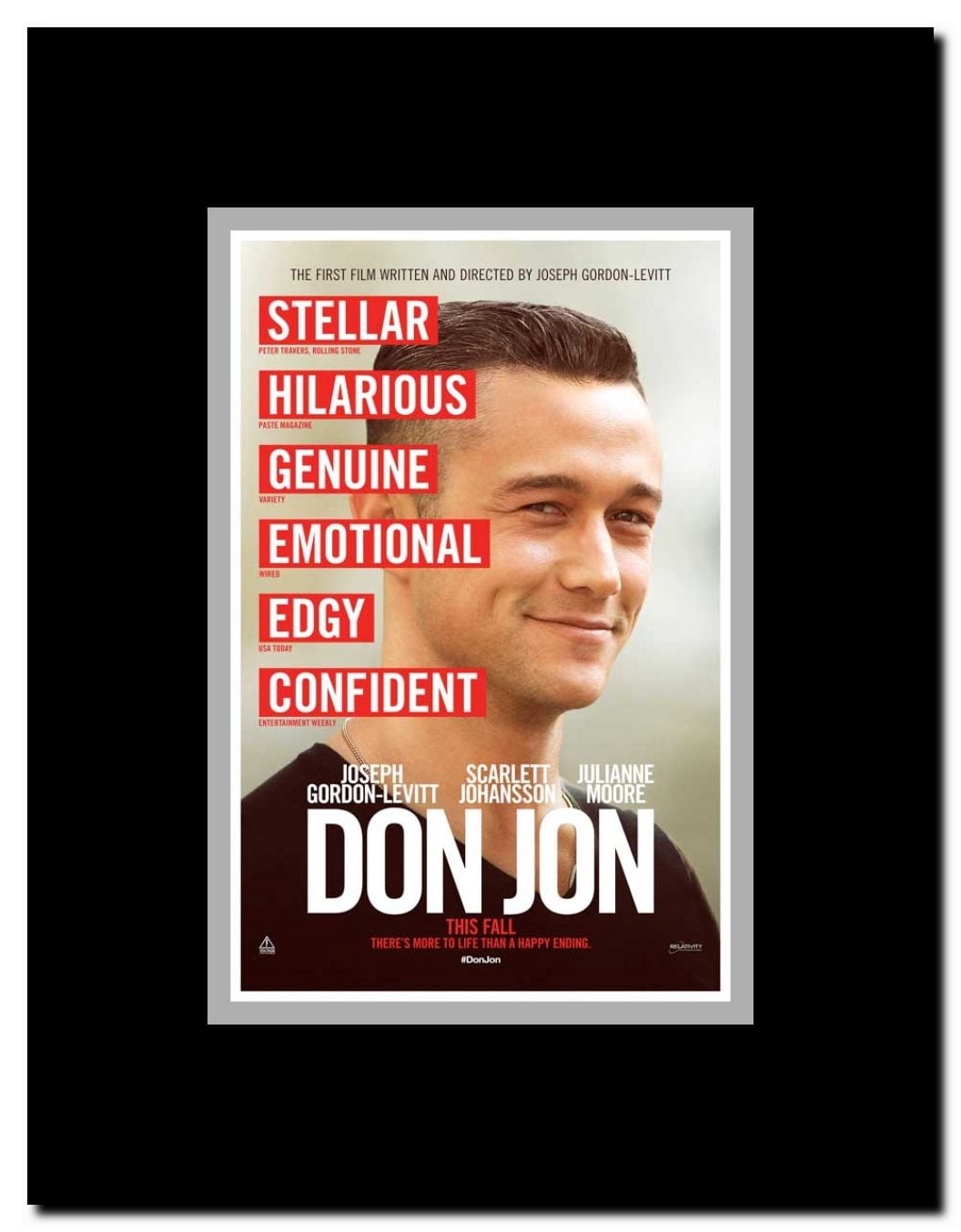 Don Jon Framed Movie Poster
