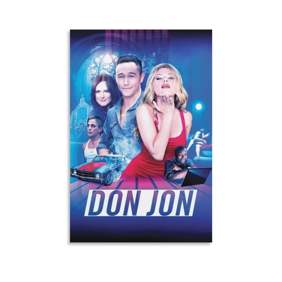 Don Jon Scarlett Johansson Movie Julianne Moore Poster Painting On Canvas Wall Art Poster Scroll Picture Print Living Room Walls Decor Home Posters 08x12inch(20x30cm)