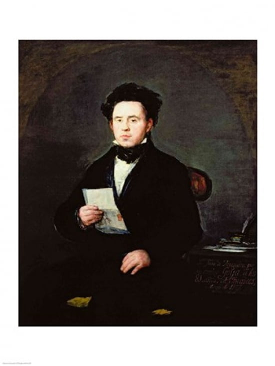 Don Juan Bautista de Muguiro Canvas Art - Francisco De Goya (18 x 24)