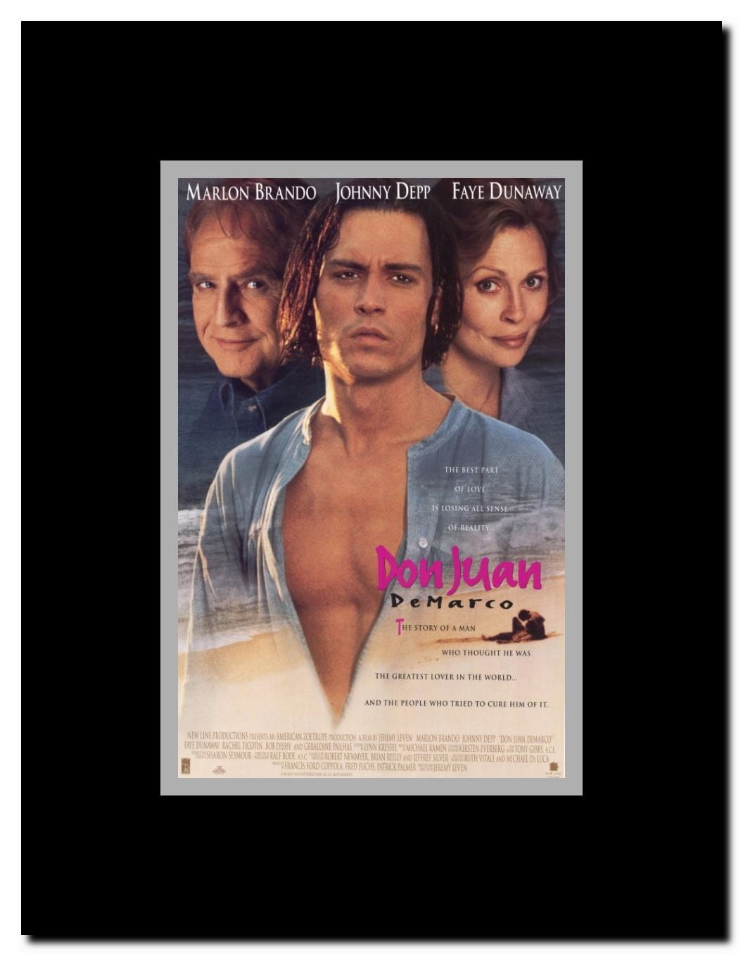 Don Juan DeMarco Framed Movie Poster