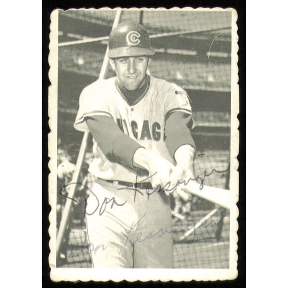 Don Kessinger Autographed 1969 Topps Deckle Edge Card #18 Chicago Cubs SKU #254644