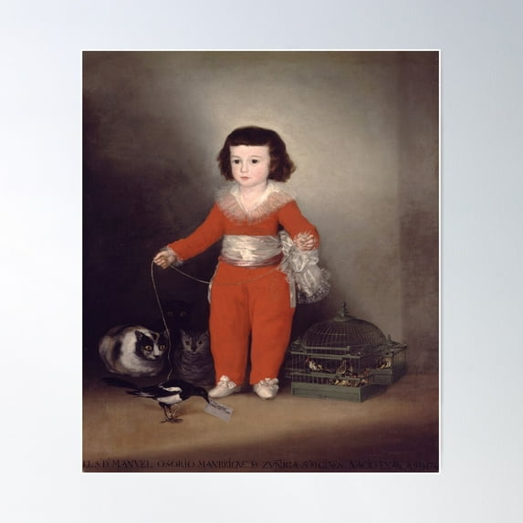 Don Manuel Osorio Manrique De Zuniga-Francisco Goya Poster Wall Art, Modern Wall Decor For Living Room Bedroom, 12x18 UNFRAMED