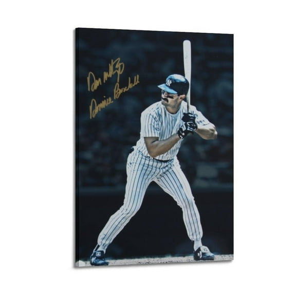 Don Mattingly Baseball Professional Baseball Player Poster Poster Album Cover Posters for Bedroom Wall Art Canvas Posters Music Album Cover Poster