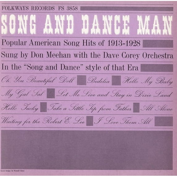Don Meehan - Song & Dance Man: Popular American Hits 1913-28 - Music & Performance - CD