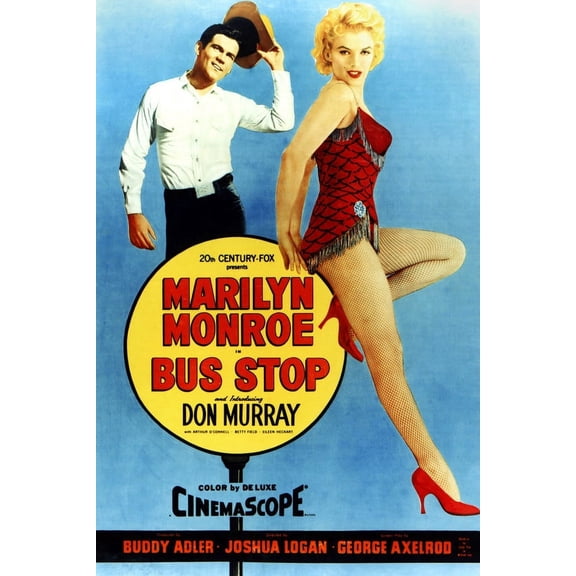 Don Murray And M. Monroe In Bus Stop Movie Poster Artwork 24X36 Classic Hollywood Poster