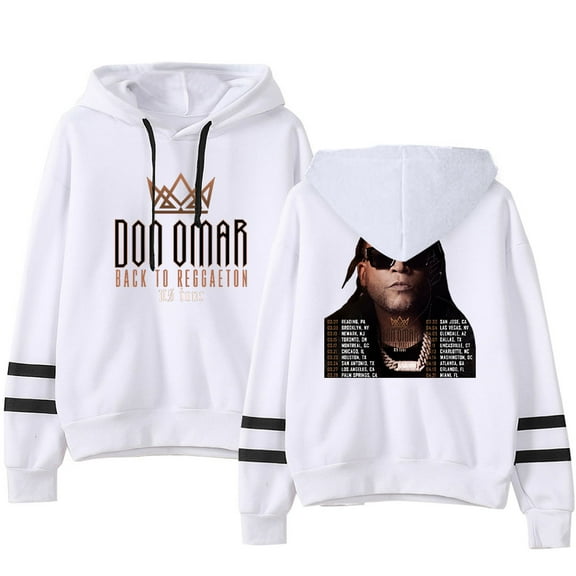 Don Omar Back to Reggaeton Tour Men/Women Hoodie Streetwear Sweatshirt Long Sleeve Hooded