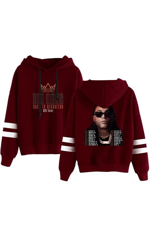 Don Omar Back to Reggaeton Tour Men/Women Hoodie Streetwear Sweatshirt Long Sleeve Hooded
