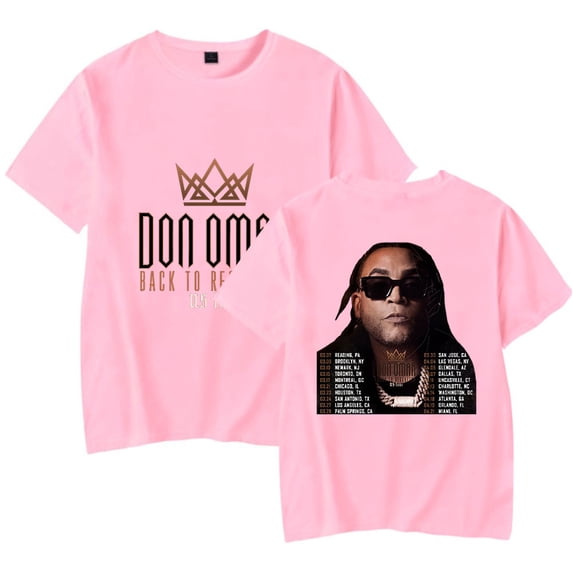 Don Omar Back to Reggaeton Tour Men/Women T-Shirt Summer Streetwear Harajuku Tshirt Shirt Short Sleeve