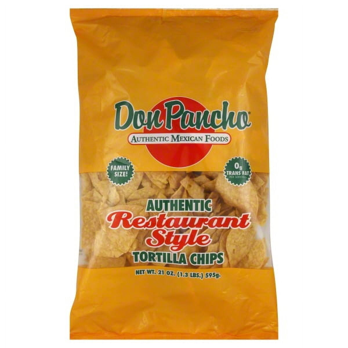 Don Pancho Restaurant Style Tortilla Chips, Family Size, 21 oz