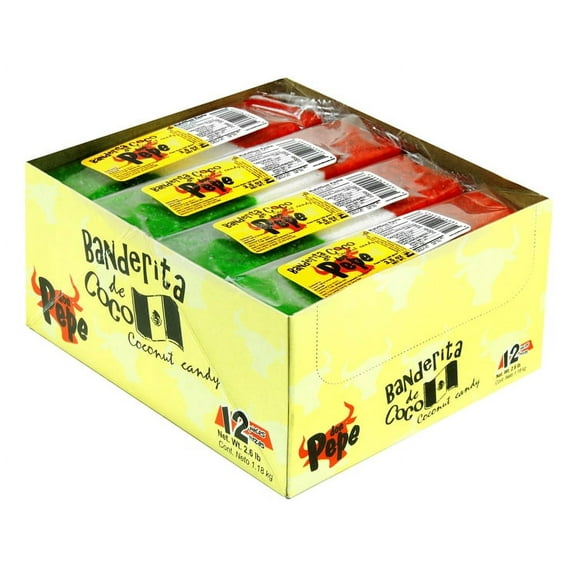 Don Pepe, Coco Bendera Coconut Bar , Count 12 (3.5 oz ) - Sugar Candy / Grab Varieties & Flavors