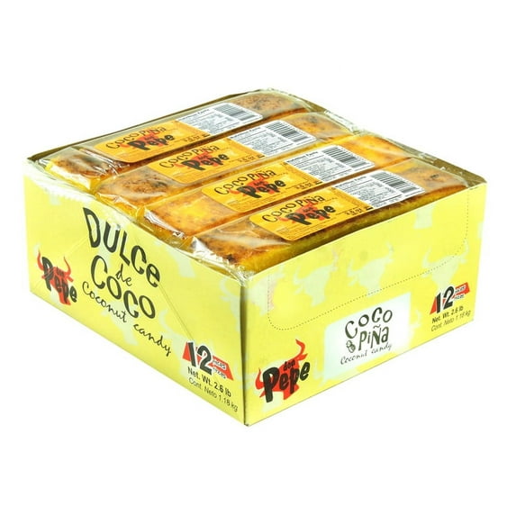 Don Pepe, Coco Pina Coconut Bar , Count 12 (3.5 oz ) - Sugar Candy / Grab Varieties & Flavors