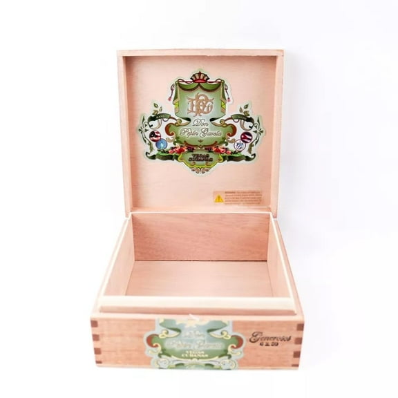 Don Pepin Garcia Generosos Vegas Cubanas Empty Wood Cigar Box 7" x 6.5" x 2.75'
