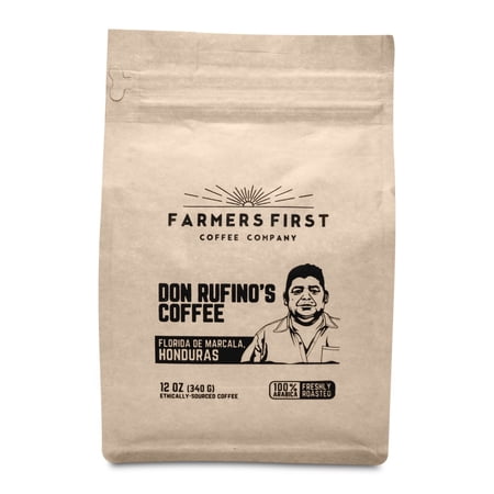 Don Rufinos's Coffee, Medium Roast Whole-Bean Coffee, Direct Trade, 12 Ounce Farmer Direct from Honduras