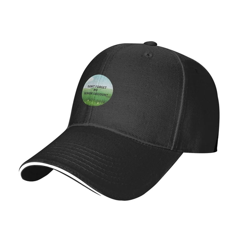 Don T Forget My Senior Discount Unisex Baseball Cap Adjustable Men S Hats Trucker Cap Walmart
