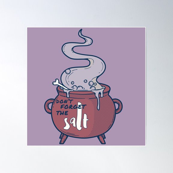 Don'T Forget The Salt Minimal Poster Wall Art, Modern Wall Decor For Living Room Bedroom, 24x36 UNFRAMED