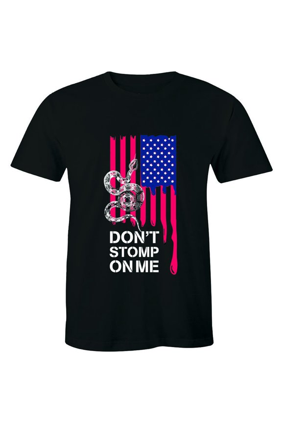 Don'T Stomp On Me - American Flag Shirt Wild Snake Men'S T-Shirt Tee All Size S-5Xl