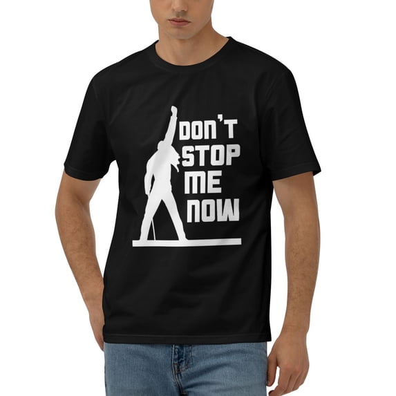 Don'T Stop Me Now! Cotton T-Shirt Black Small