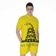thumbnail image 1 of Don'T Tread On Me Gadsden Flag Short Sleeve Men'S Rompers Casual Summer Jumpsuits Outfit, 1 of 4