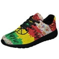 thumbnail image 1 of Don T Worry Be Hippie Shoes Sneakers for Women Men Black Size 6, 1 of 7