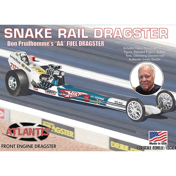 Don The Snake Prudhomme's AA Fuel Dragster - Front Engine Rail Dragster 1/24 Scale Model Kit