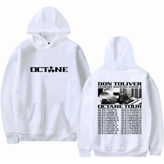 Don Toliver 2026 Octane Tour Merch Hoodies Fashion Hooded Sweatshirt Unisex Tops