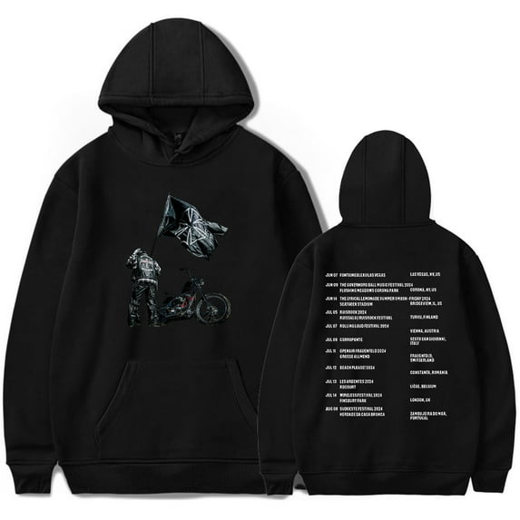Don Toliver Hardstone Psycho Tour 2024 Hoodie Pocket Drawstring Hoodie Streetwear