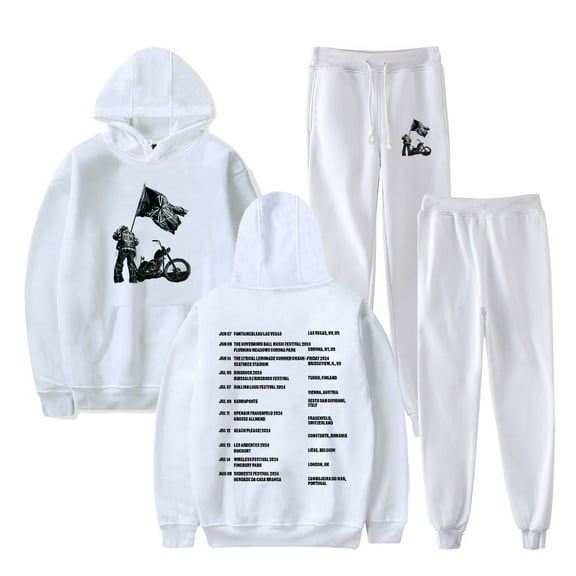 Don Toliver Hardstone Psycho Tour 2024 Hoodie Suit  2 Pieces Sets