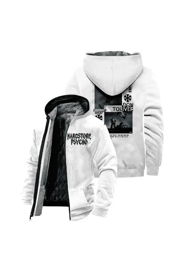 Don Toliver Hardstone Psycho Tour Zipper Hoodies Women Men Jacket Parkas Long Sleeve Casual Streetwear Winter Coat