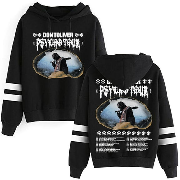 Don Toliver Logo Pullover 2024 Psycho Tour Merch Hoodies Winter Women Men Fashion HipHop Long Sleeve