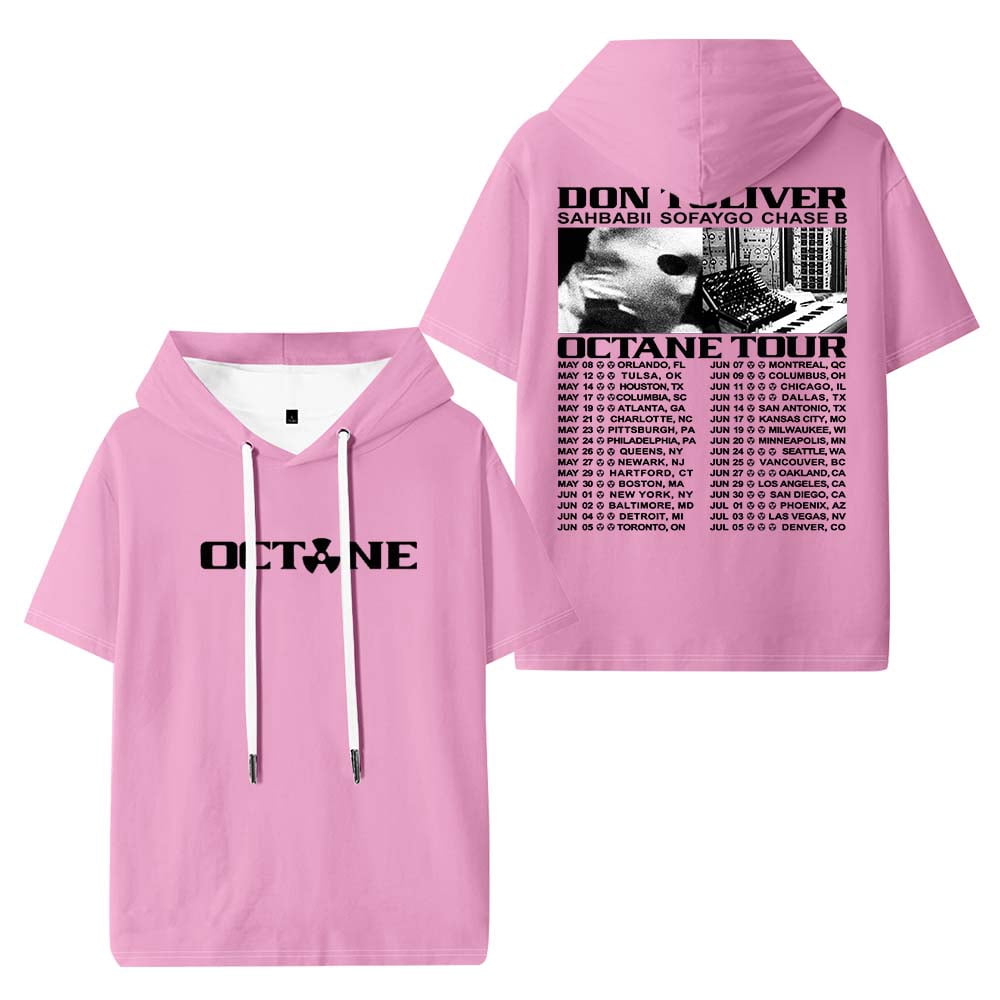 Octane Merch Don Toliver Octane Tour 2026 Merch Hooded T-Shirts Casual Women Men ...
