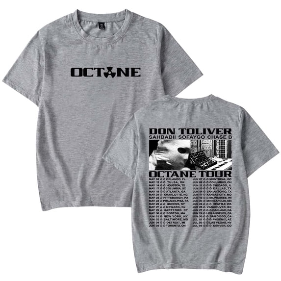 Don Toliver Octane Tour 2026 Merch T-Shirt Women Men Casual Crewneck Short Sleeve Tee