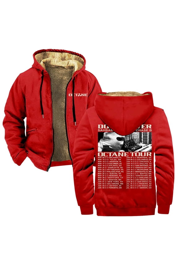 Don Toliver Octane Tour 2026 Merch Zipper Hoodies Women Men Jacket Parkas Long Sleeve Streetwear Coat
