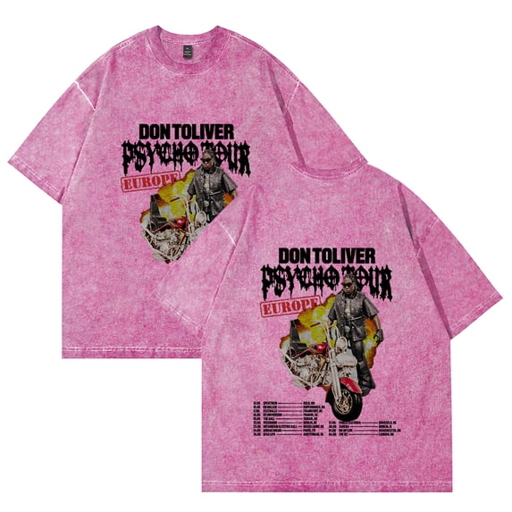 Don Toliver Psycho Tour 2025 T-Shirt Cotton Vintage Wash Tee For Women/Men Unisex Short Sleeve Tshirt Streetwear