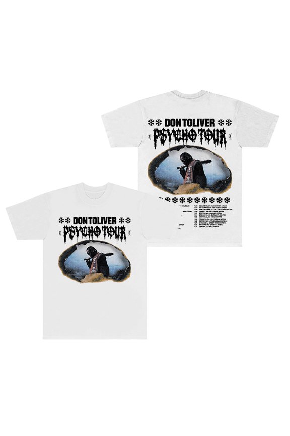 Don Toliver Psycho Tour Merch T-shirts New Logo Tee Summer Women Men Fashion HipHop Short Sleeve Top