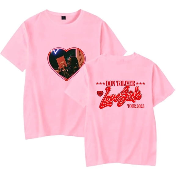 Don Toliver T-shirt Love Sick Tour Merch Women Men Summer Classic Crewneck Short Sleeve Tee