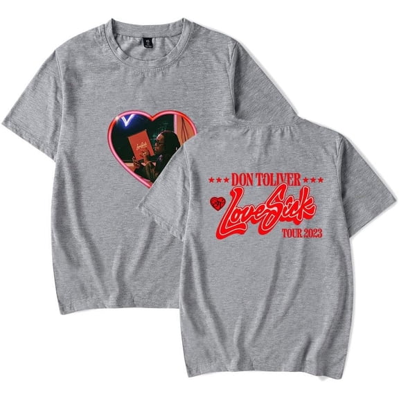 Don Toliver T-shirt Love Sick Tour Merch Women Men Summer Classic Crewneck Short Sleeve Tee