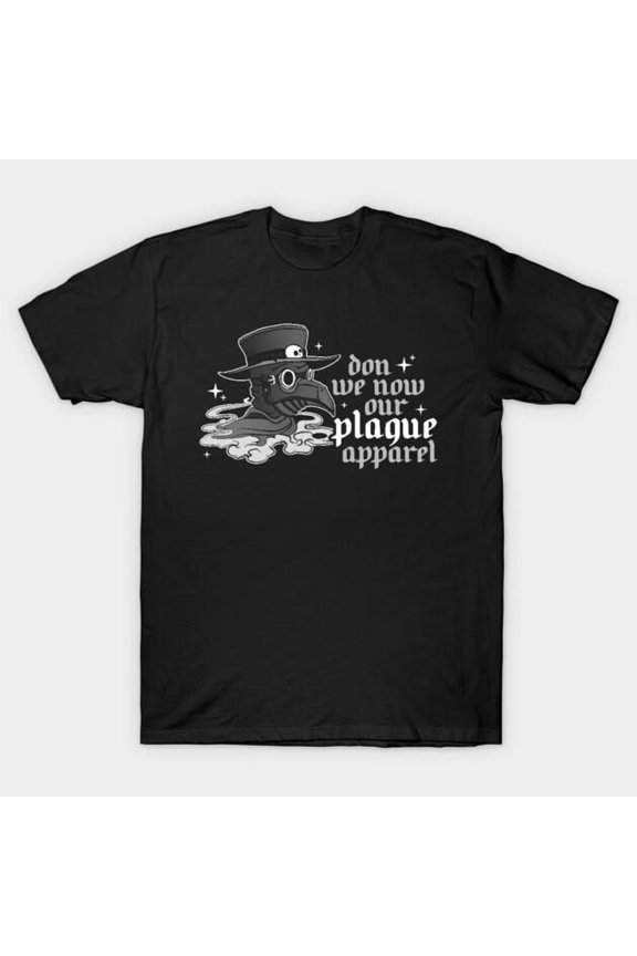 Don We Now Our Plague Apparel Funny Christmas Carol Parody Artwork Print, H25080 T-Shirt, for Men and Women, Up to Size 5XL