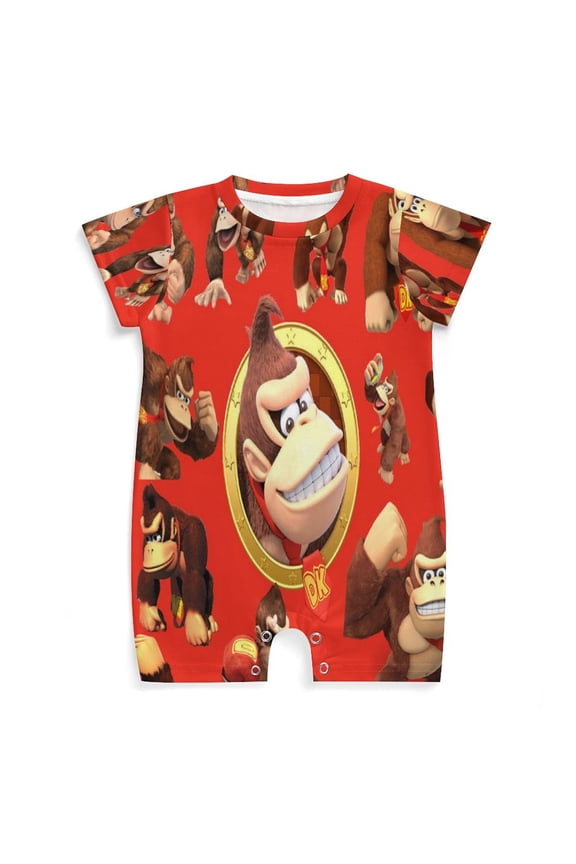 Don-key Kon Newborn Baby Romper Clothing Infant Summer Baby Climbing Clothes Outfit For Boys Girls